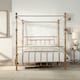 image 2 of Welwyn Vintage Victorian 4 Poster Antique Brass Metal Bed Frame (Double)