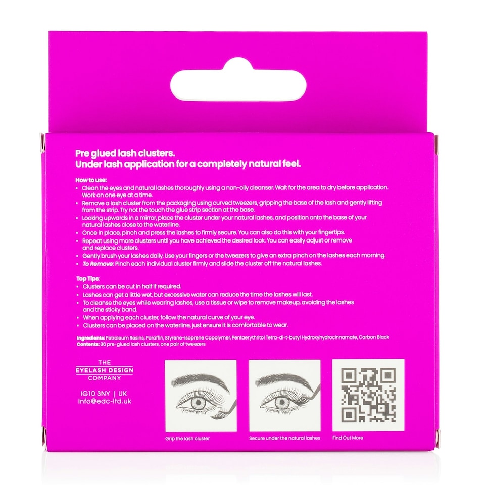 image 1 of Lash FX Press & Go Pre-Glued Cluster Lashes - Rome: Flirty and fluffy