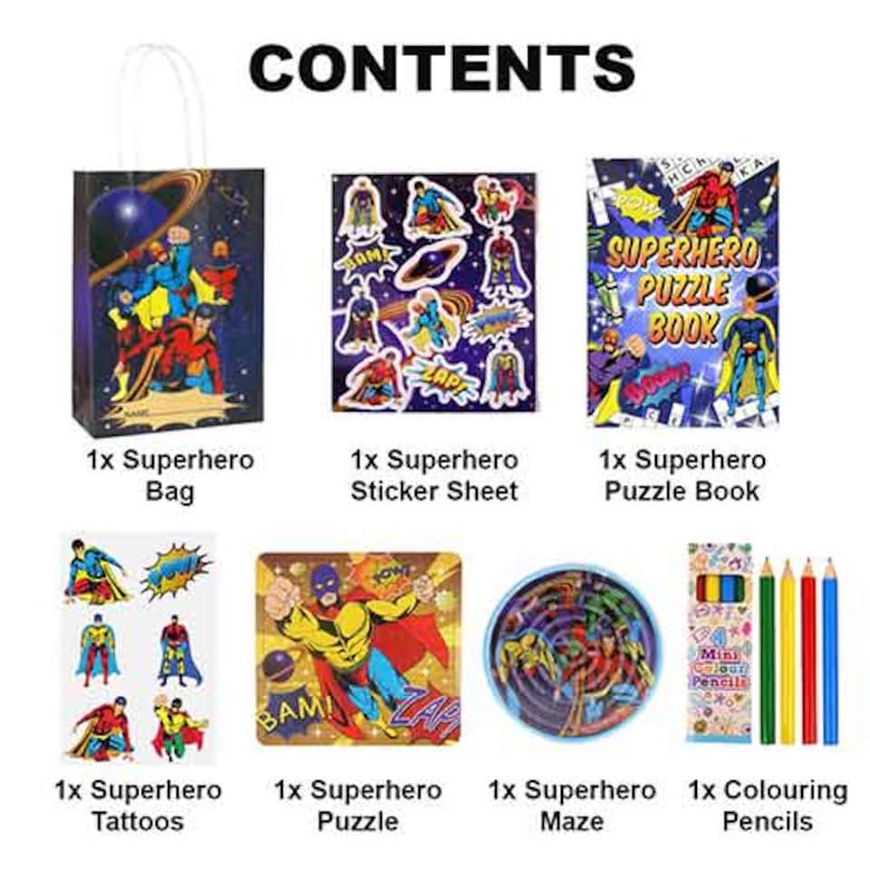 image 1 of Superhero Pre-Filled Party Favour Bag