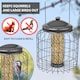 image 7 of Squirrel Proof Hanging Bird Nut Peanut Feeder Heavy Duty Garden Wild Birds