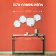 image 6 of HOMCOM Metal Wall Art Decorative Mirror Decor Modern Wall Sculpture Silver