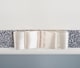 image 4 of FURNISHED Blackout Roller Blind with Gold Glitter Trim and Cream Bow Cut to Size | Cream | Cream | (W) 180cm x (L) 210cm