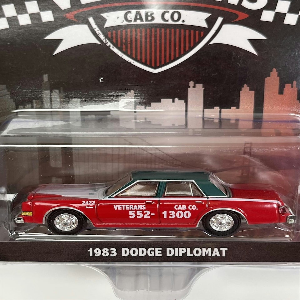 image 1 of 1983 Dodge Diplomat Veterans Cab Co 1:64 Scale Greenlight 30283