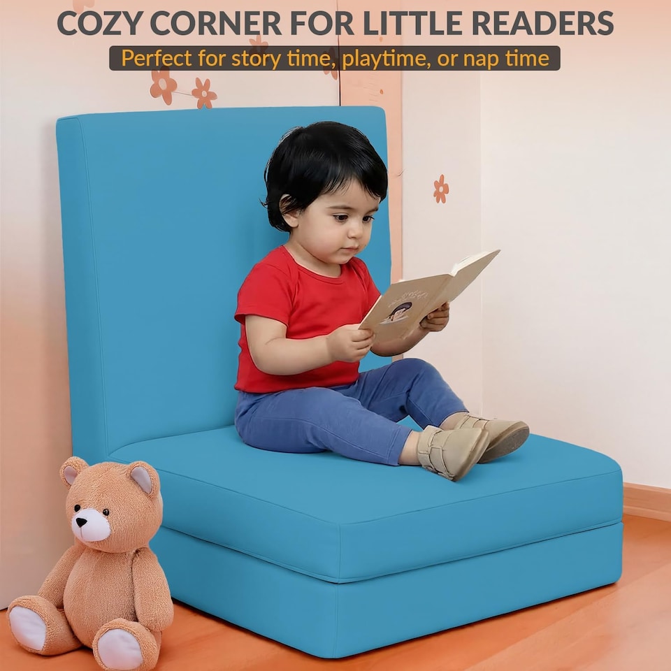 image 1 of Tri Fold Fold Out Z Bed Futon Sofa Chair Mattress