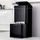 image 7 of Cooks Professional Recycling Sensor Bin 75L with Dual Compartments & Food Caddy | Black | Black