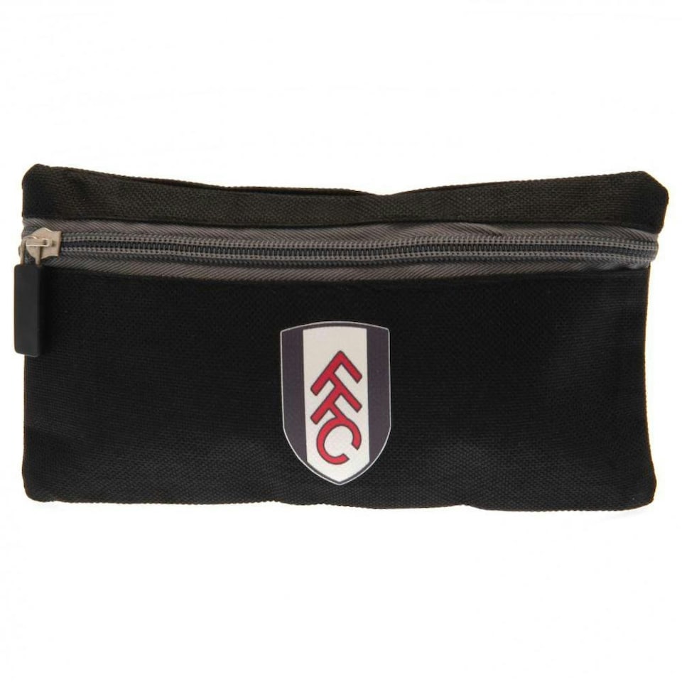 image 1 of Fulham FC Crest Pencil Case - Black - One Size