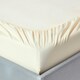image 2 of Homescapes Cream Egyptian Cotton Fitted Sheet 200 TC, Single Cream | Single