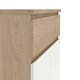 image 10 of Naia Shoe Cabinet with 2 Doors 1 Drawer in Jackson Hickory Oak and White