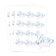 image 1 of Boy or Girl Gender Reveal Round Stickers 60mm - Sheet of 12
