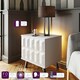 image 2 of Frank Olsen Elevate Lamp/ Side Table White | white