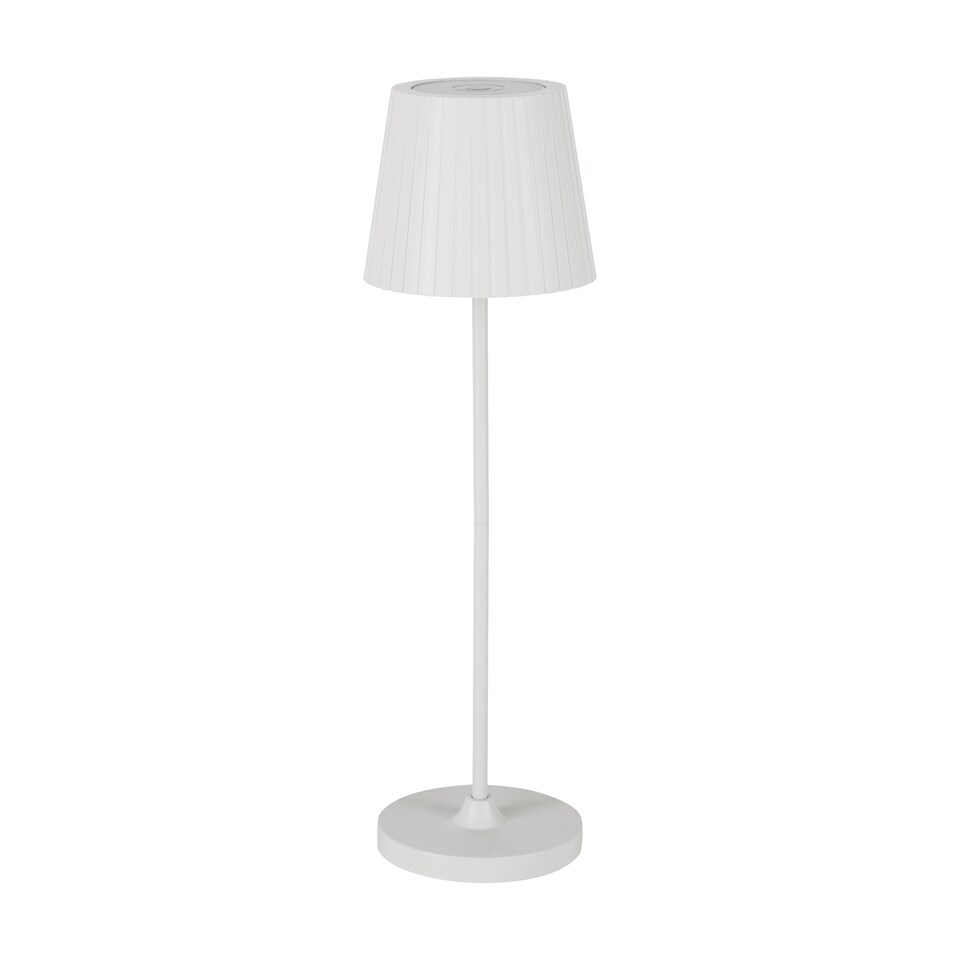 image 1 of EGLO Cabozo LED Portable Outdoor Table Lamp White | Gold