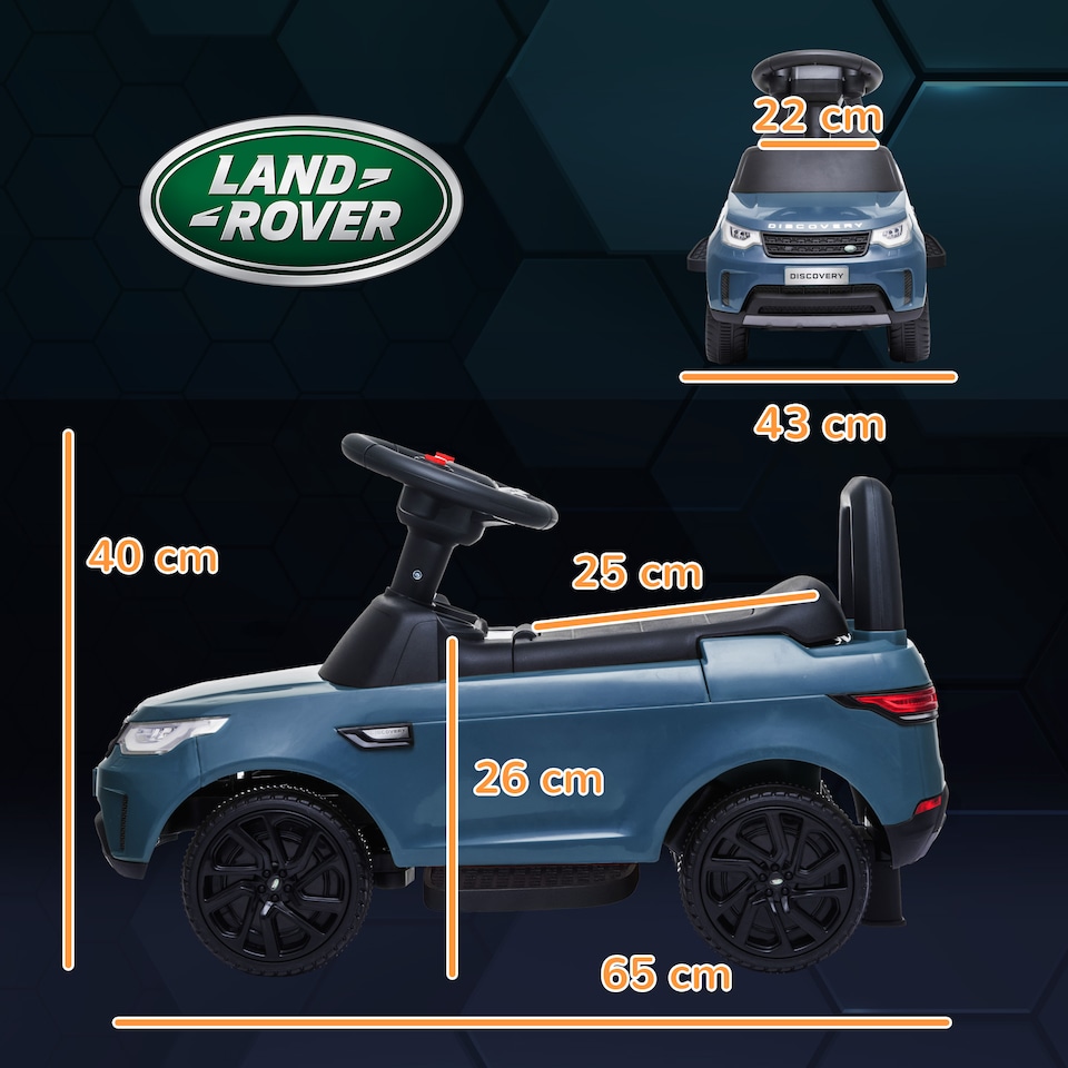 image 1 of AIYAPLAY Land Rover Licensed Kids Ride On Car, Sliding Car, Light Blue