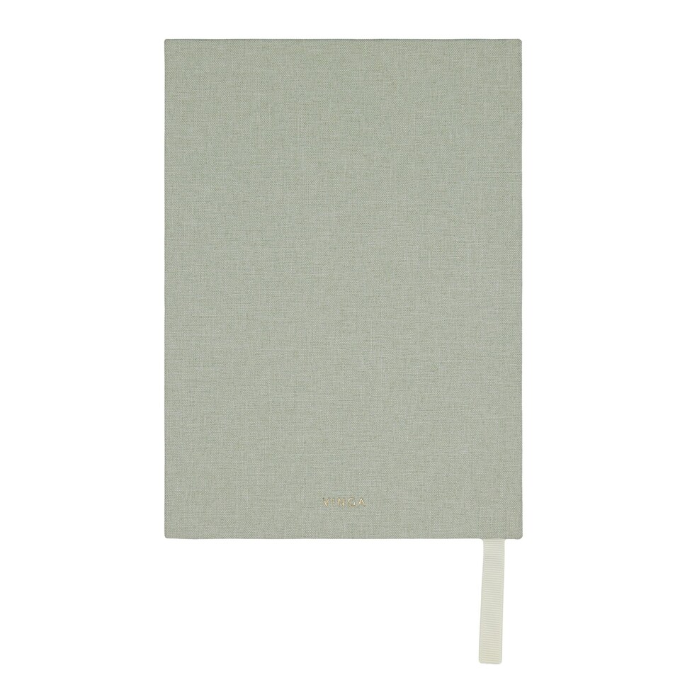 image 1 of Vinga Mind Recycled Paper Journal - Green - 1.8cm x 15.4cm x 21.6cm