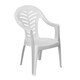 image 1 of Resol Palma Garden Dining Chairs - White - Pack of 2 | White | White