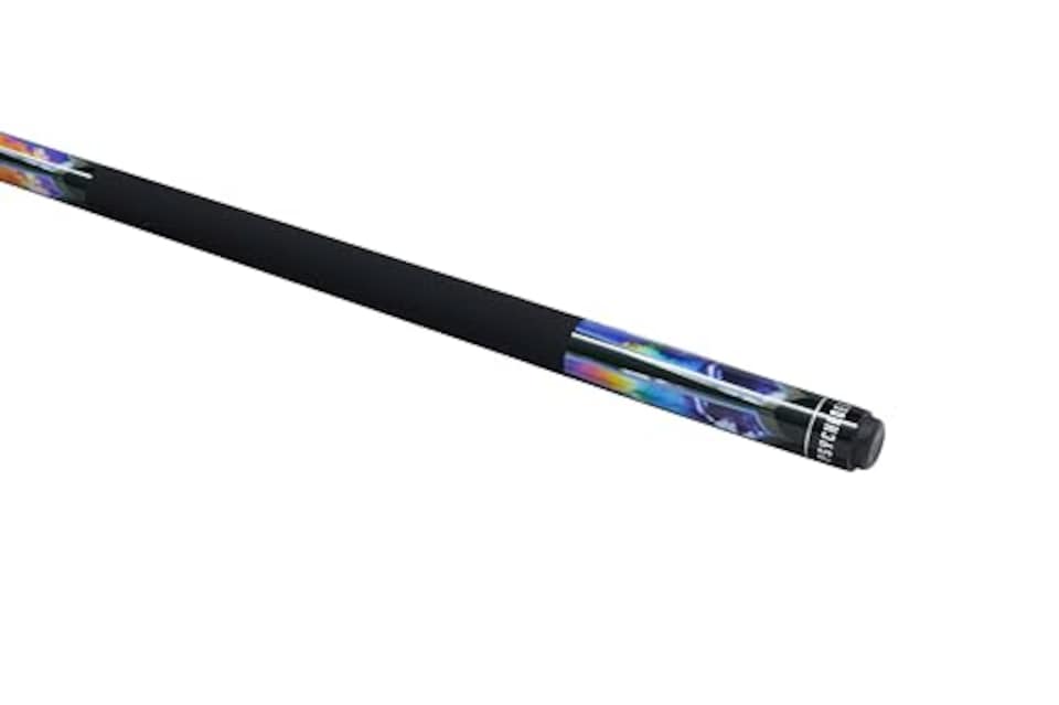 image 1 of Powerglide Psychedelic Pool Cue 10mm Maple Shaft Matt Grip