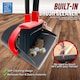 image 4 of Long Handled Dustpan and Brush Set Upright Sweeping Broom with Built-In Bristle Cleaner