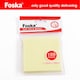 image 3 of Pack of 100 Self Sticky Notes 75x75mm Yellow