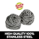 image 3 of 2 x Scotch-Brite Stainless Steel Scrubber 12 Pack Bulk Buy Total 24 Scourers Silver