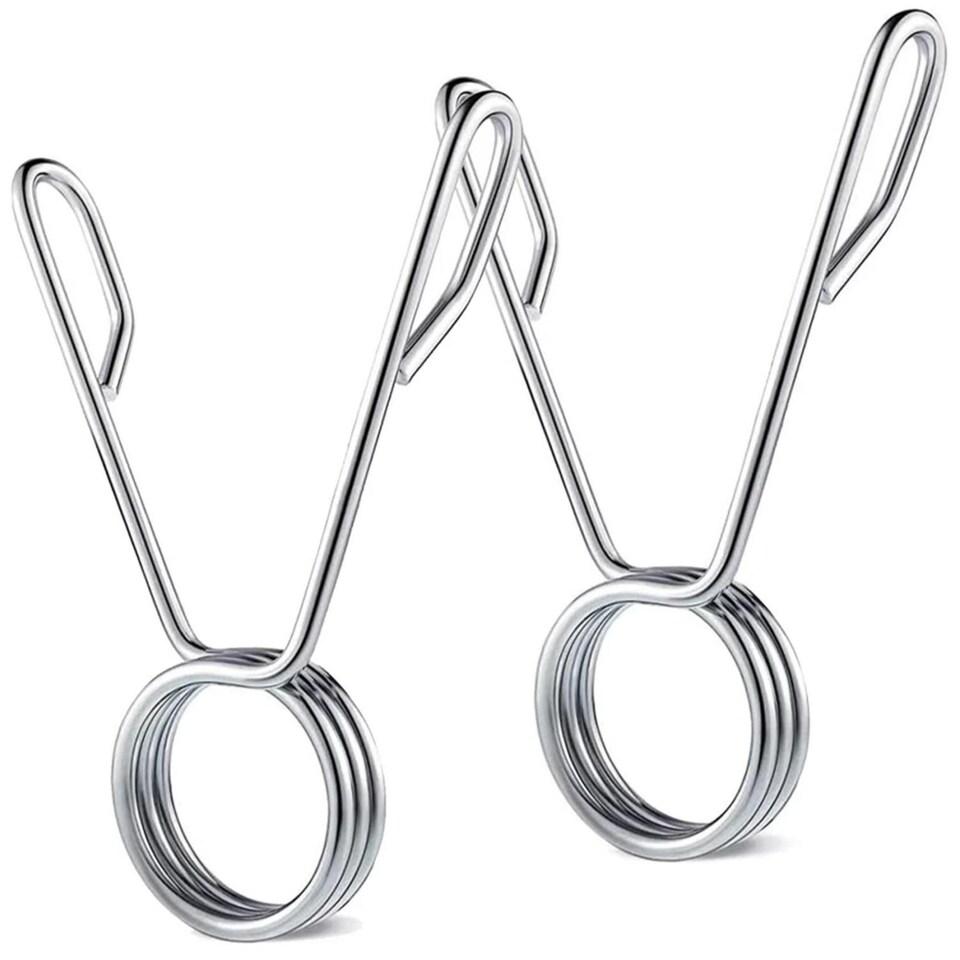 image 1 of Modern Fitness Silver Olympic Barbell Clamps Professional 50mm Aluminium Quick-Release Locking Collars Pair