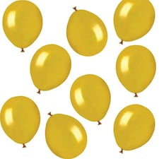 Metallic Gold Biodegradable Mini Latex Balloons 13cm / 5 in - Pack of 50