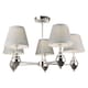 image 3 of Giona Polished Chrome & Grey Semi Flush 5 Light Black
