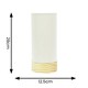 image 3 of ValueLights Elsa Natural Bamboo Fabric Wooden Table Lamp with LED Bulb