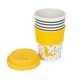 image 3 of KitchenCraft 410ml Bamboo A to Z Letter "W" Reuseable Mug Multi