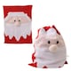 image 3 of Santa Sack Face Felt Bag Christmas Red Tree Gift Party Xmas Stocking Present