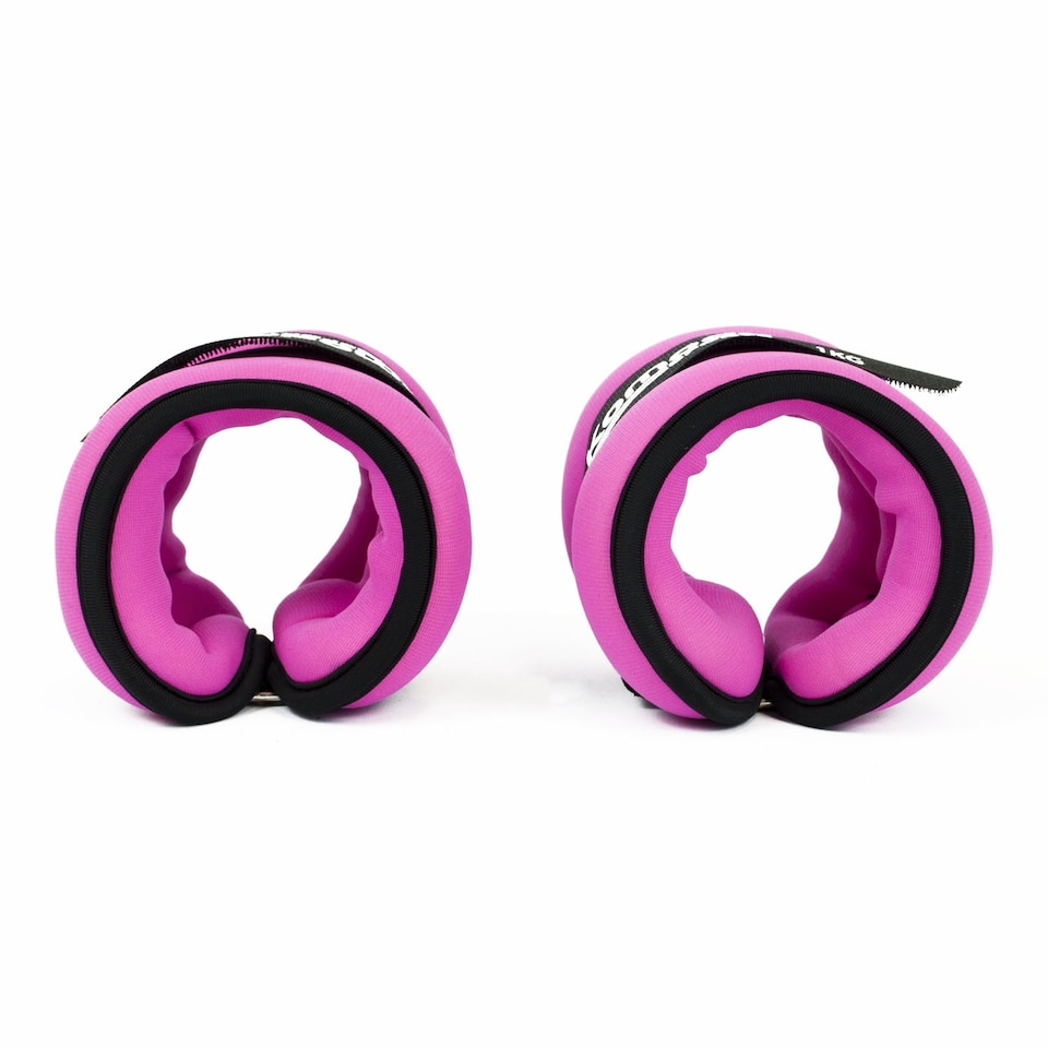 image 1 of Komodo Pink Neoprene Ankle Weights - 2kg (2 x 1kg)