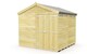 image 1 of 8 x 6 Feet Apex Security Shed - Double Door - Wood - L187 x W231 x H217 cm | Brown