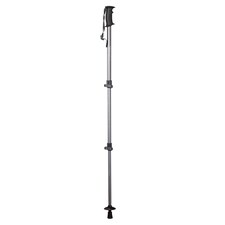Walker Lock Pole Single Adjustable LeverLock Hiking Walking Outdoor Stick | Black | Black | One Size | 1