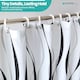 image 6 of Geometric Design Polyester Shower Curtain with 12 Hooks - 180x200cm