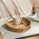image 2 of OHS Seagrass Home Living Decor Accessory Storage Organiser Display Serving Tray Brown