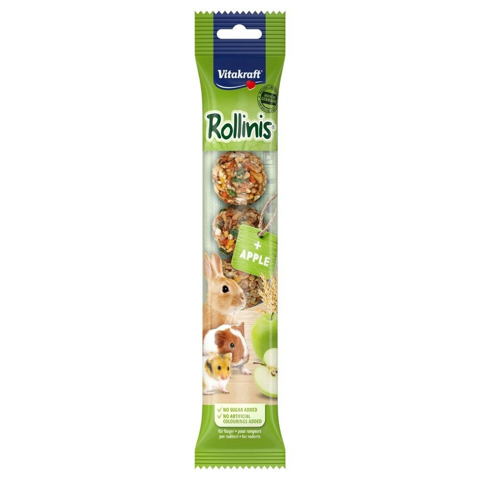 image 1 of Vitakraft Small Animal Rollinis Apple 40g (Pack of 3)