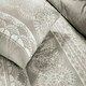 image 2 of Aaliyah Lace Effect Duvet Cover Set - Single - Silver