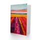 image 2 of Abstract Red Tulip Fields Oil Pink Bold Him Her Birthday Card