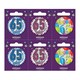 image 1 of Kaleidoscope Small 65th Birthday Badge Set - Multicoloured - One Size