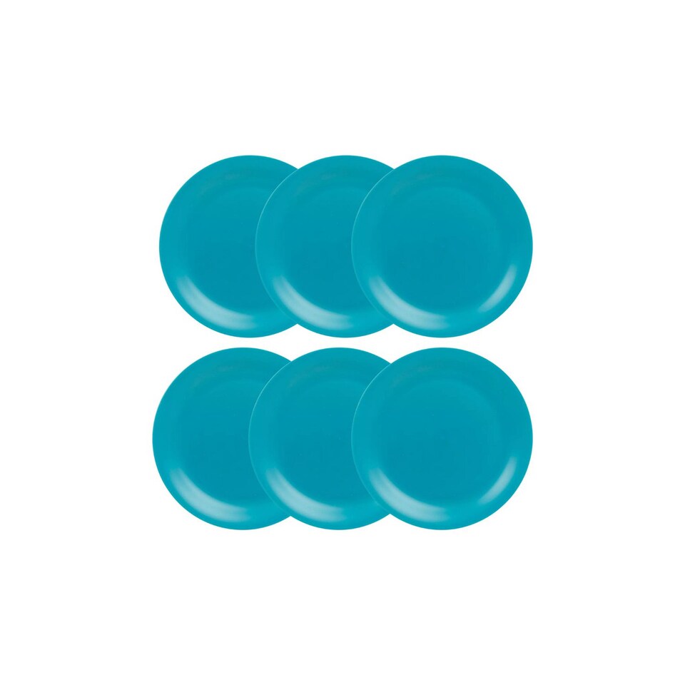 image 1 of Unbreakable Reusable Plastic Dinner Plates | Green | 6