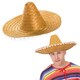 image 2 of Orange Mexican Sombrero – Fancy Dress Hat with Pom-Pom Trim Yellow | One Size