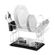 image 5 of DDCAT201PPBK-Casa - Catania 201 Dish Drainer 2 Tier Black | Silver