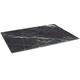 image 1 of Harbour Housewares Rectangle Glass Chopping Board - 50cm x 40cm - Black Marble - Cutting Board Worktop Saver Worksurface Protector Glass Chopping Board Black