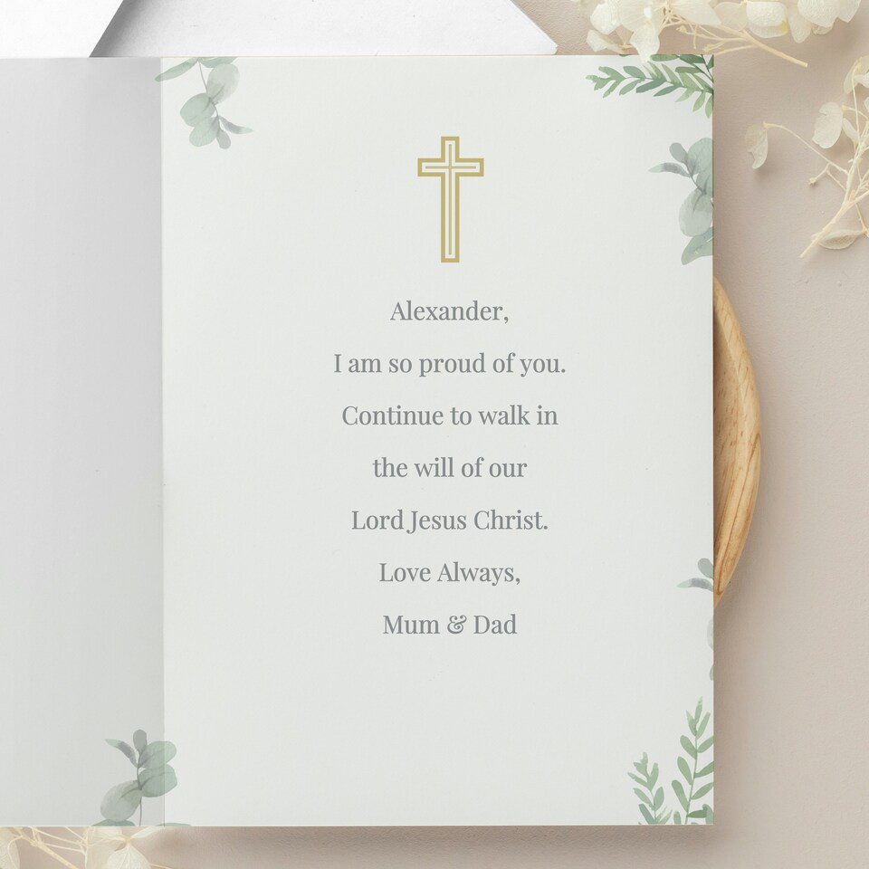image 1 of Personalised First Holy Communion Card