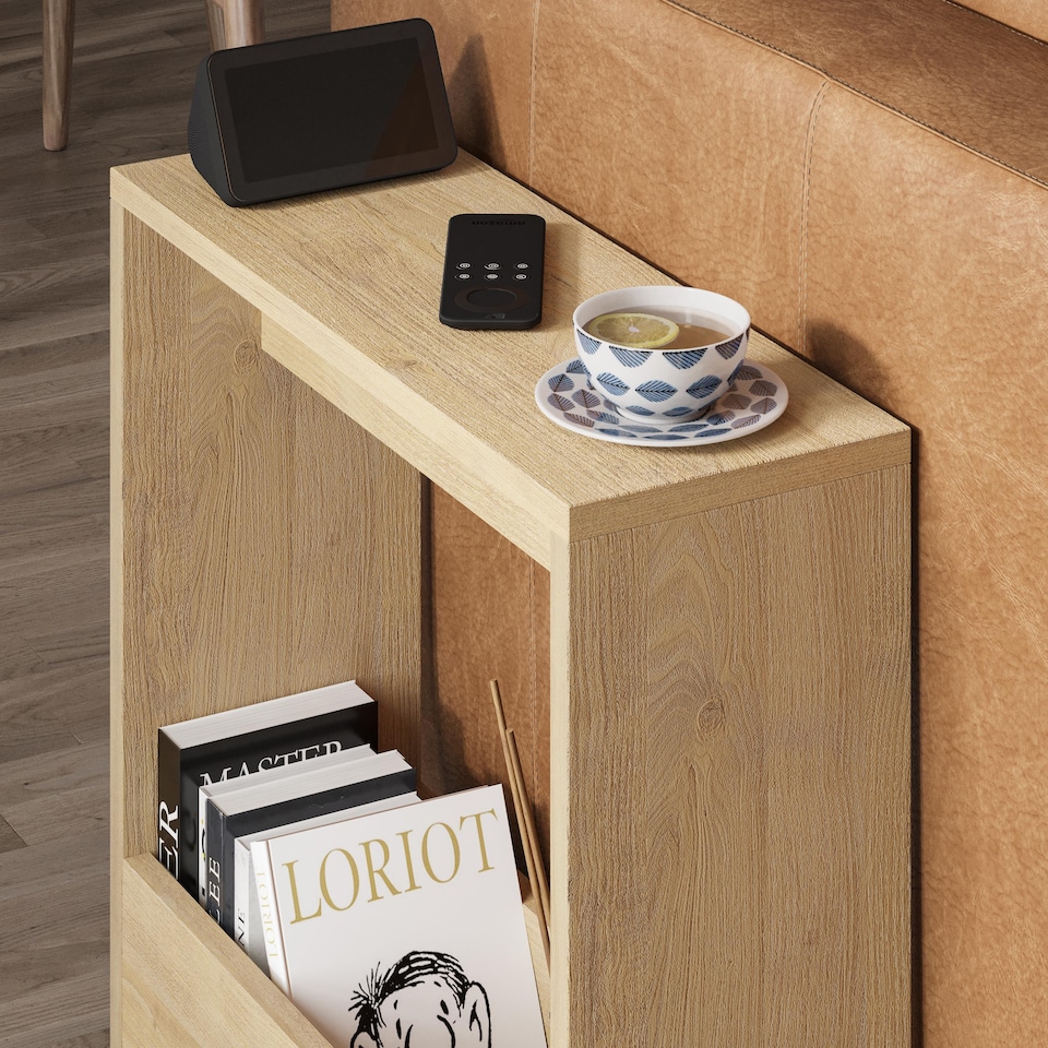 image 1 of Decortie Simpi Slim Side Table 55x20x60cm Oak