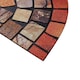 image 6 of Nicoman Rubber Elegant Red Tile Halfmoon Doormat - 75x44cm