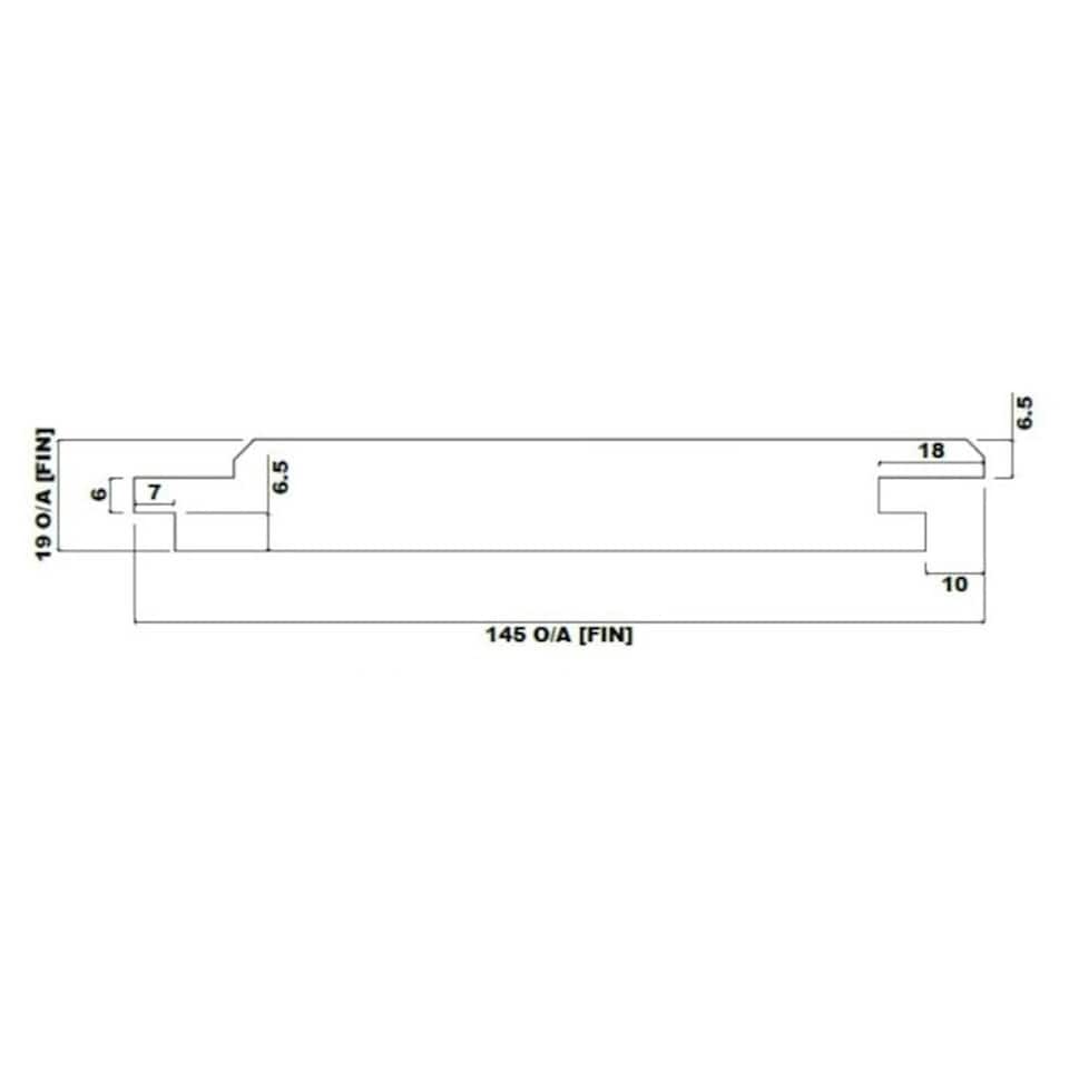 image 1 of PACK OF 10 (Total 10 Units) - 25mm x 150mm (19mm x 145mm Finish) Planed Redwood Matchboard Timber Cladding - 3.0m Length
