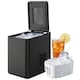 image 1 of HOMCOM Countertop Ice Maker Machine Compact Ice Cube Maker with Scoop Black