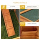 image 10 of PawHut Rabbit Hutch, Bunny Cage with Run & Sliding Tray, Hay Rack, Orange