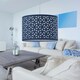 image 6 of Navy Blue Laser Cut 25cm Pendant Lightshade Blue