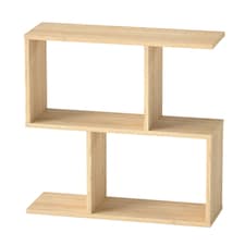 Levede Slim Sofa Side Table Narrow End Accent Table 3 Tier for Living Room 20cm | Clear | Natural