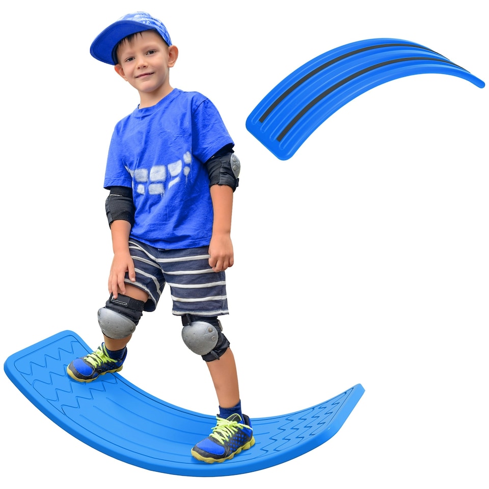 image 1 of ZONEKIZ Balance Board, Kids Wobble board for 3-6 Years, Dark Blue